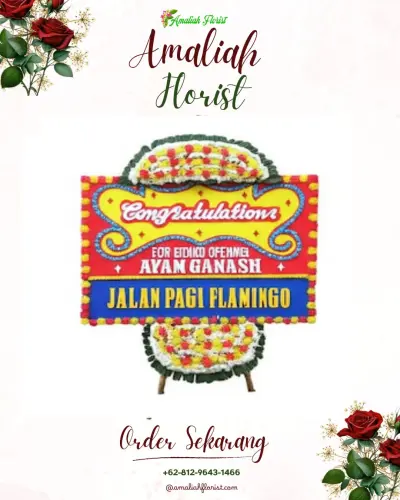 Bunga Papan Congratulation di Balowerti